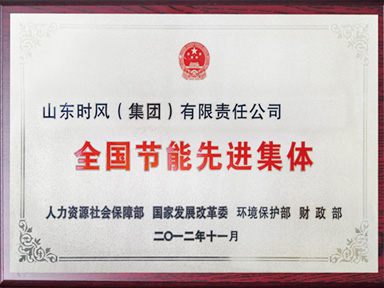 全國(guó)節(jié)能先進(jìn)集體